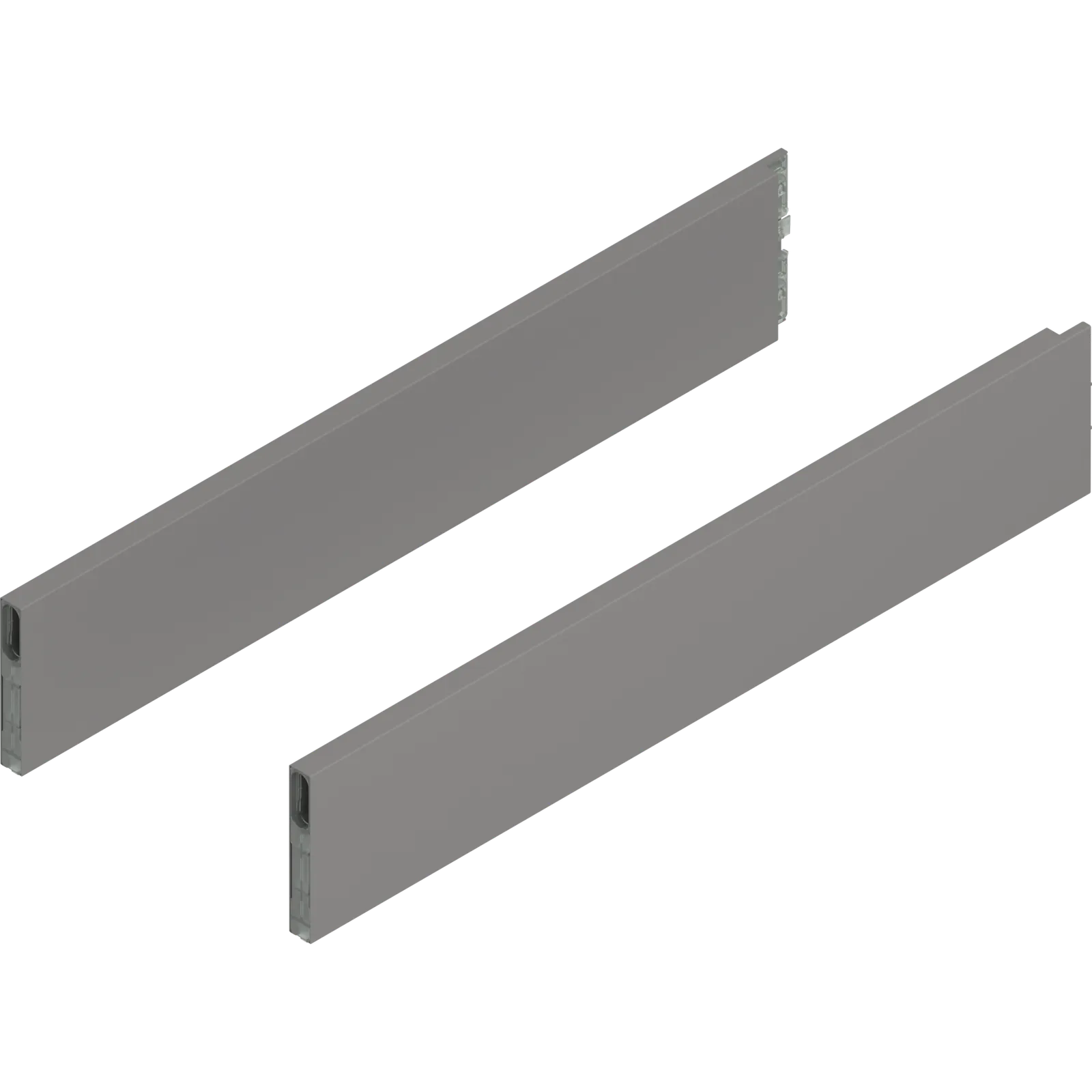 MERIVOBOX BOXCAP, НД=550 мм, висота E, лівий/правий, індіум сірий матовий