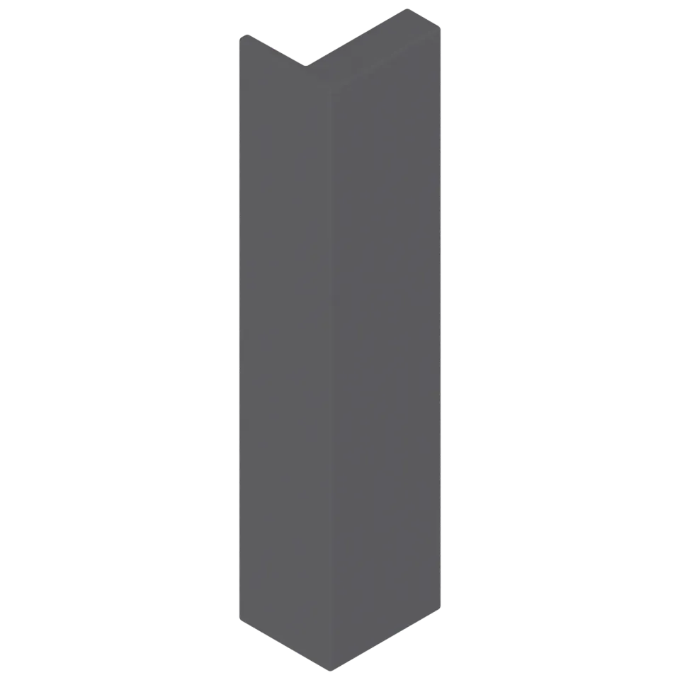 MERIVOBOX заглушка на тримач задньої стінки, висота E, симетрично, сірий "оріон" матовий