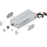 SERVO-DRIVE flex привід для холодильників, морозильних камер і посудомийних машин, комплект (привід + комплектуючі), R7035 світло-сірий