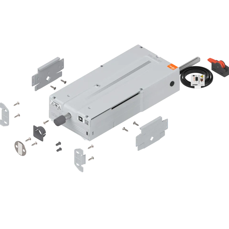 SERVO-DRIVE flex привід для холодильників, морозильних камер і посудомийних машин, комплект (привід + комплектуючі), R7035 світло-сірий