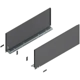 LEGRABOX царга, висота F (241 мм), НД=650 мм, ліва/права, LEGRABOX pure, сірий "оріон" матовий
