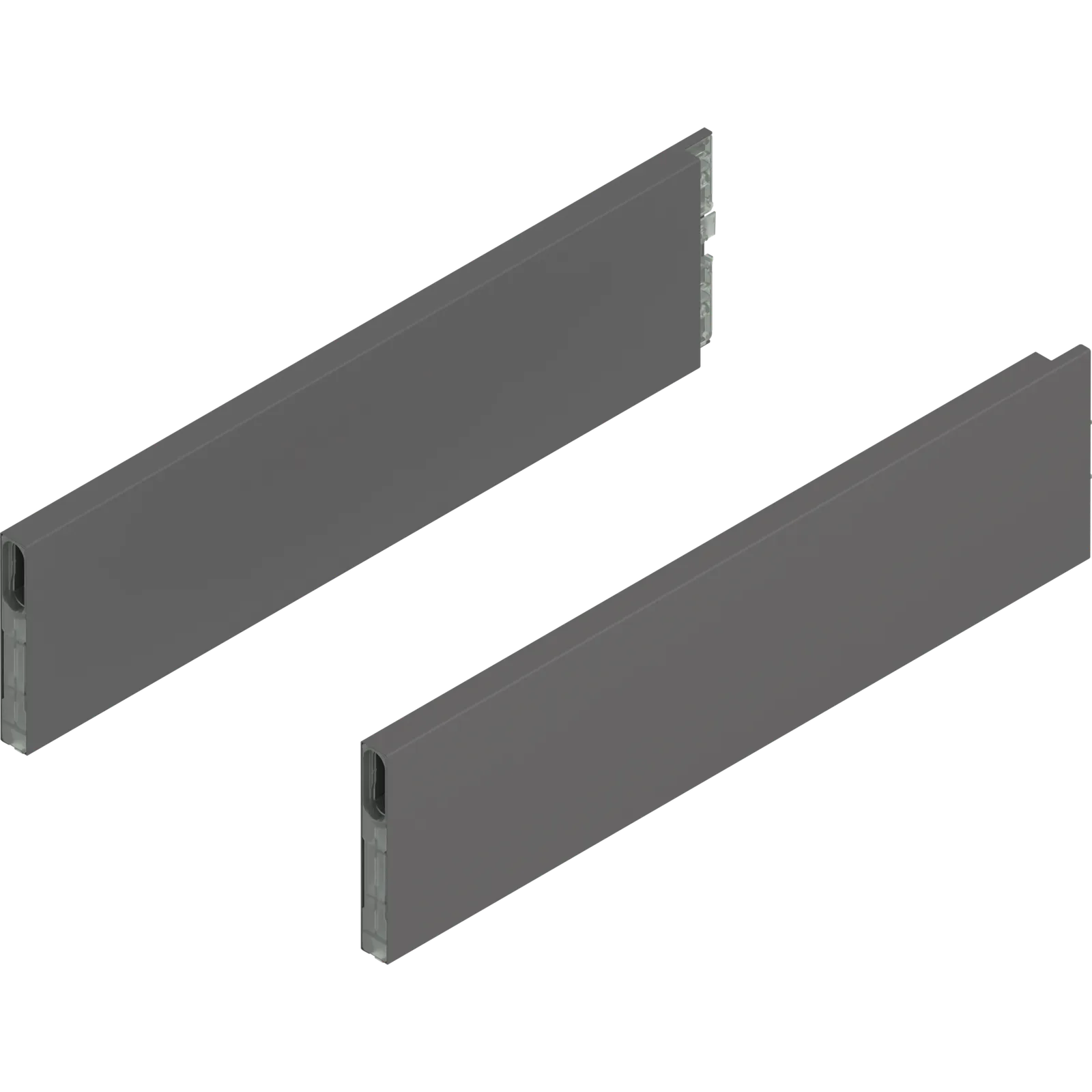 MERIVOBOX BOXCAP, НД=400 мм, висота E, лівий/правий, сірий "оріон" матовий