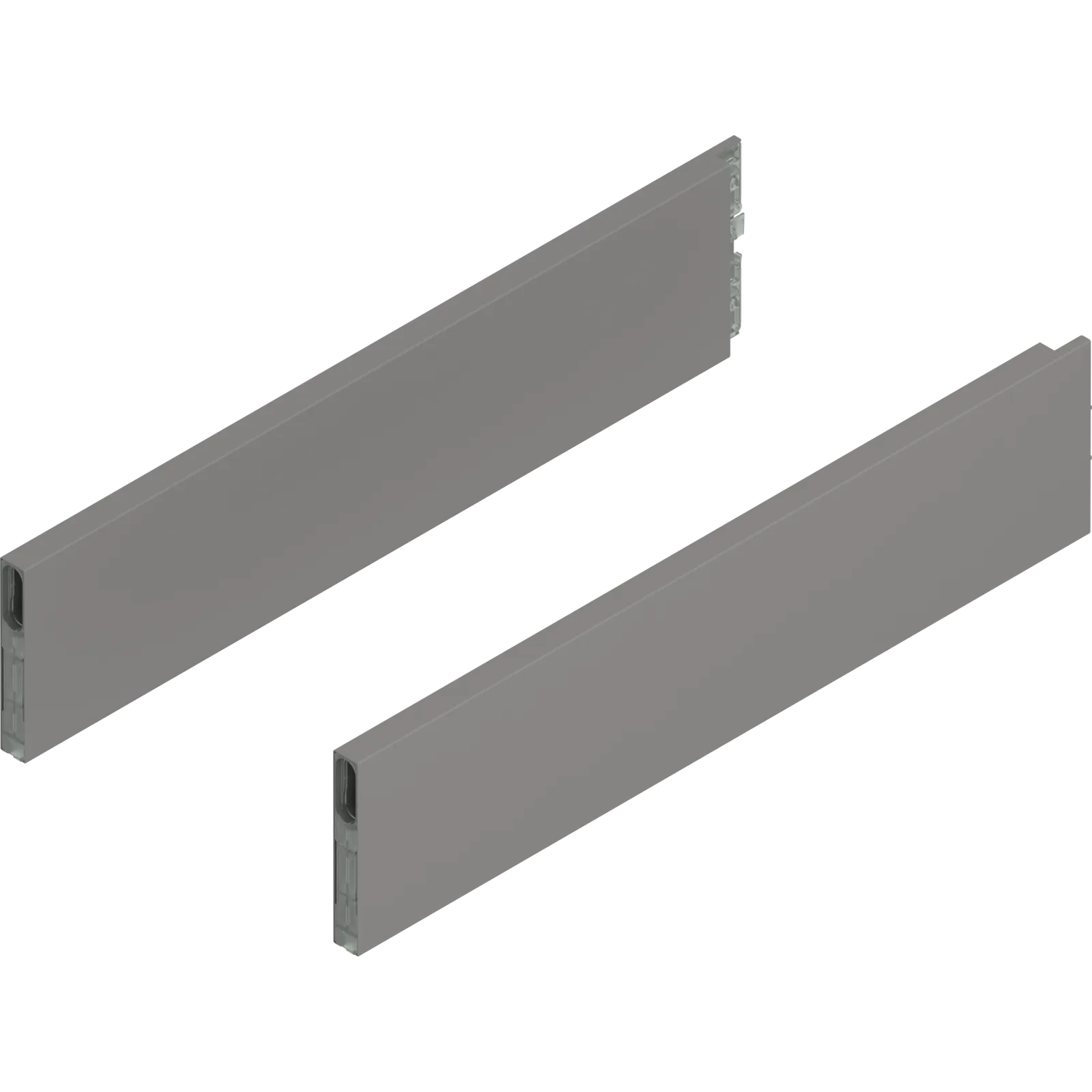 MERIVOBOX BOXCAP, НД=450 мм, висота E, лівий/правий, індіум сірий матовий