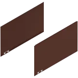 LEGRABOX Декоративний елемент, висота F (241 мм), НД=400 мм, прав.+лів., noble rust