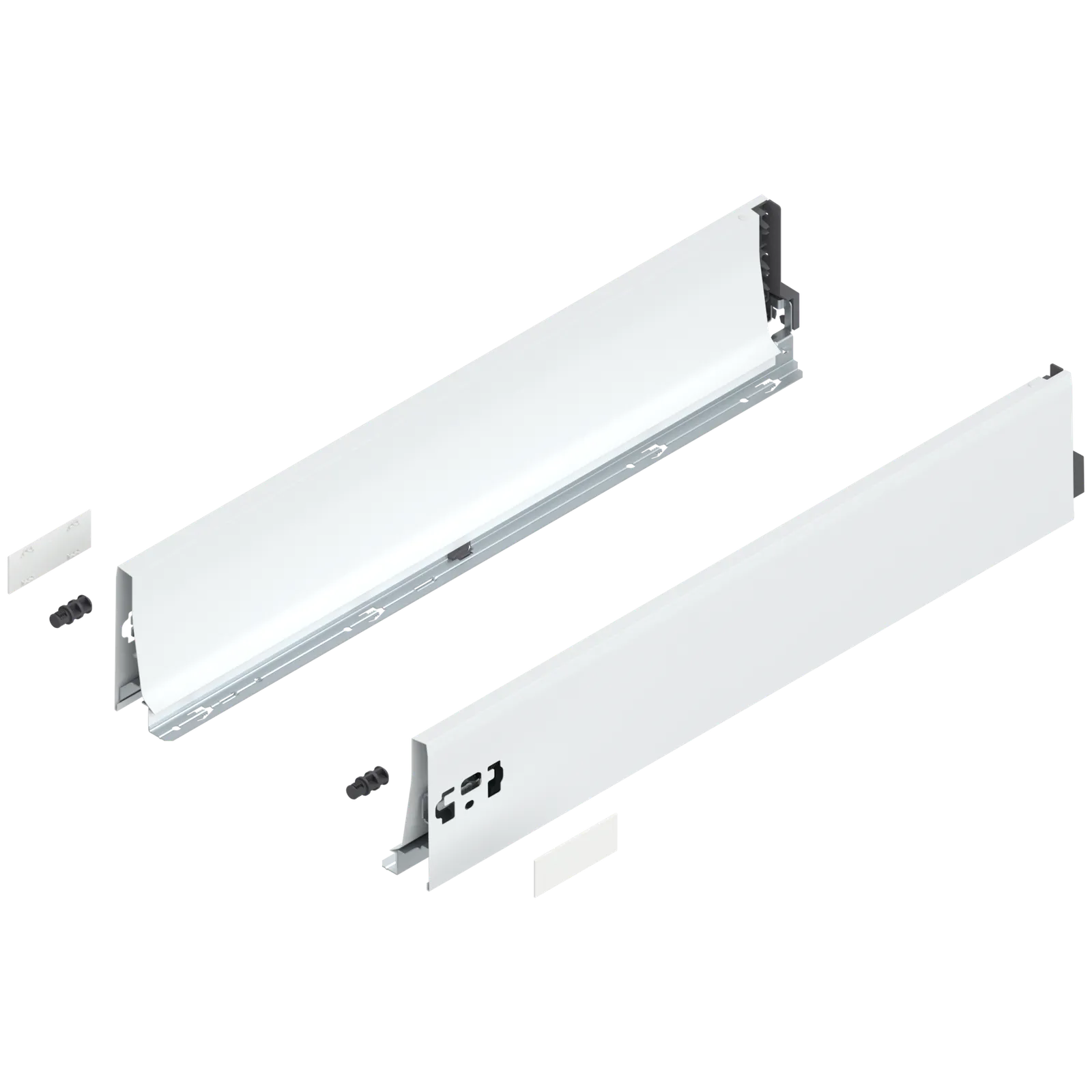TANDEMBOX царга, висота K (115.6 мм), НД=600 мм, ліва/права, шовковий білий