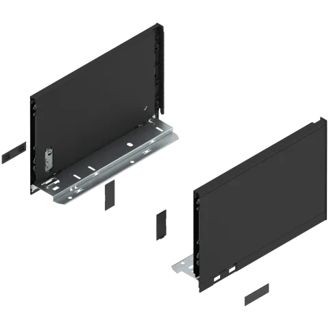 LEGRABOX царга, висота C (177 мм), НД=270 мм, ліва/права, LEGRABOX pure, чорний карбон матовий