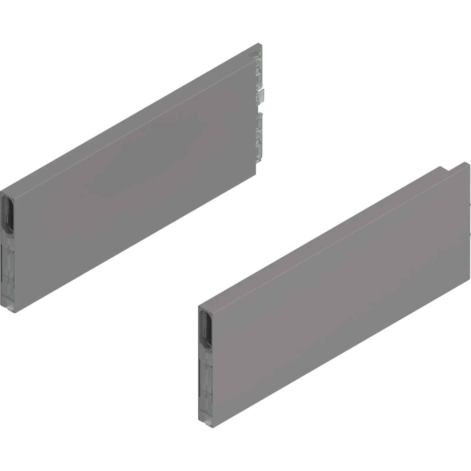 MERIVOBOX BOXCAP, НД=270 мм, висота E, лівий/правий, індіум сірий матовий