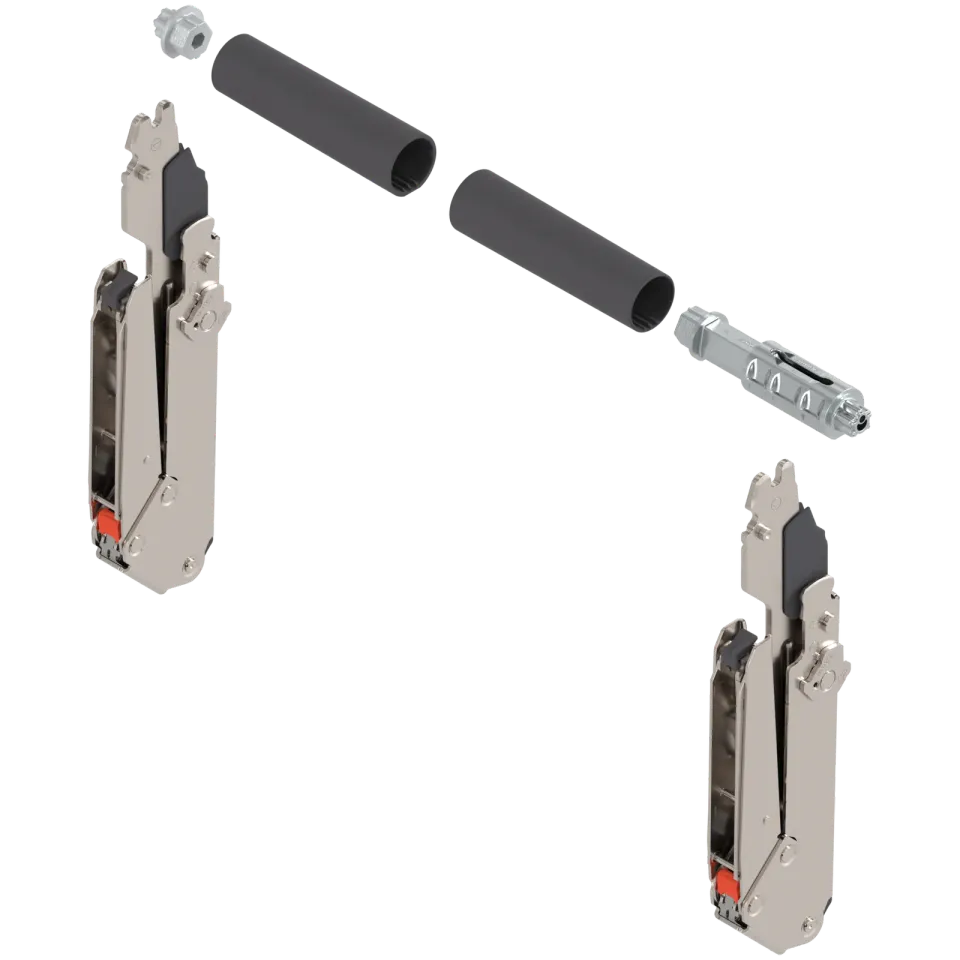 AVENTOS HL top – вертикальний підіймальний механізм, важіль (комплект), ВК=300-339 мм мм, симетрично, нікельована