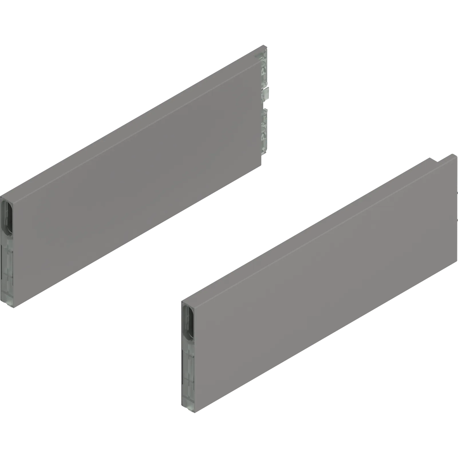 MERIVOBOX BOXCAP, НД=300 мм, висота E, лівий/правий, індіум сірий матовий