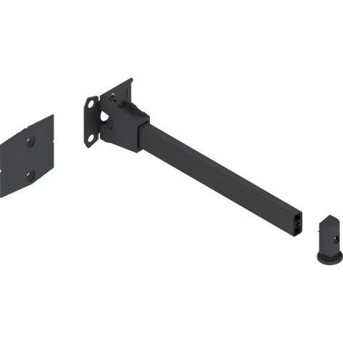 REVEGO duo, комплект нижнього упору з роликом, чорний