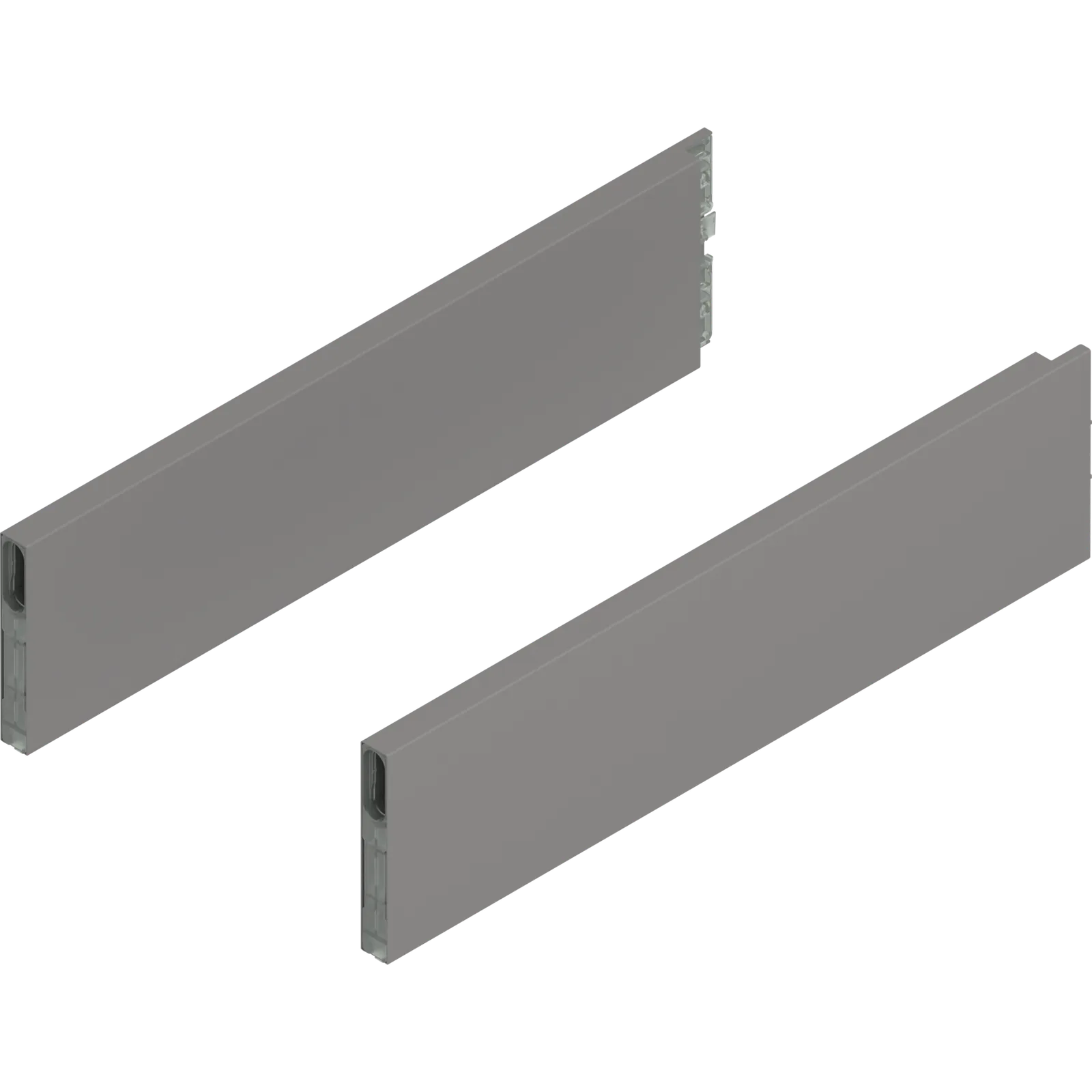 MERIVOBOX BOXCAP, НД=400 мм, висота E, лівий/правий, індіум сірий матовий