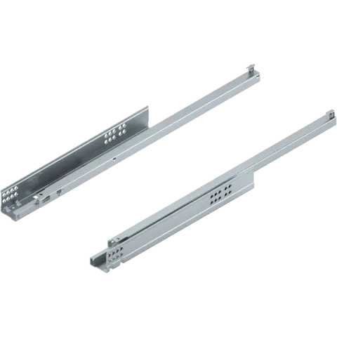 TANDEM Вбудований BLUMOTION частковий висув, напрямна, 30 кг, НД=550 мм, для Товщина плити 17–19 мм, під замки, ліва/права, оцинкована