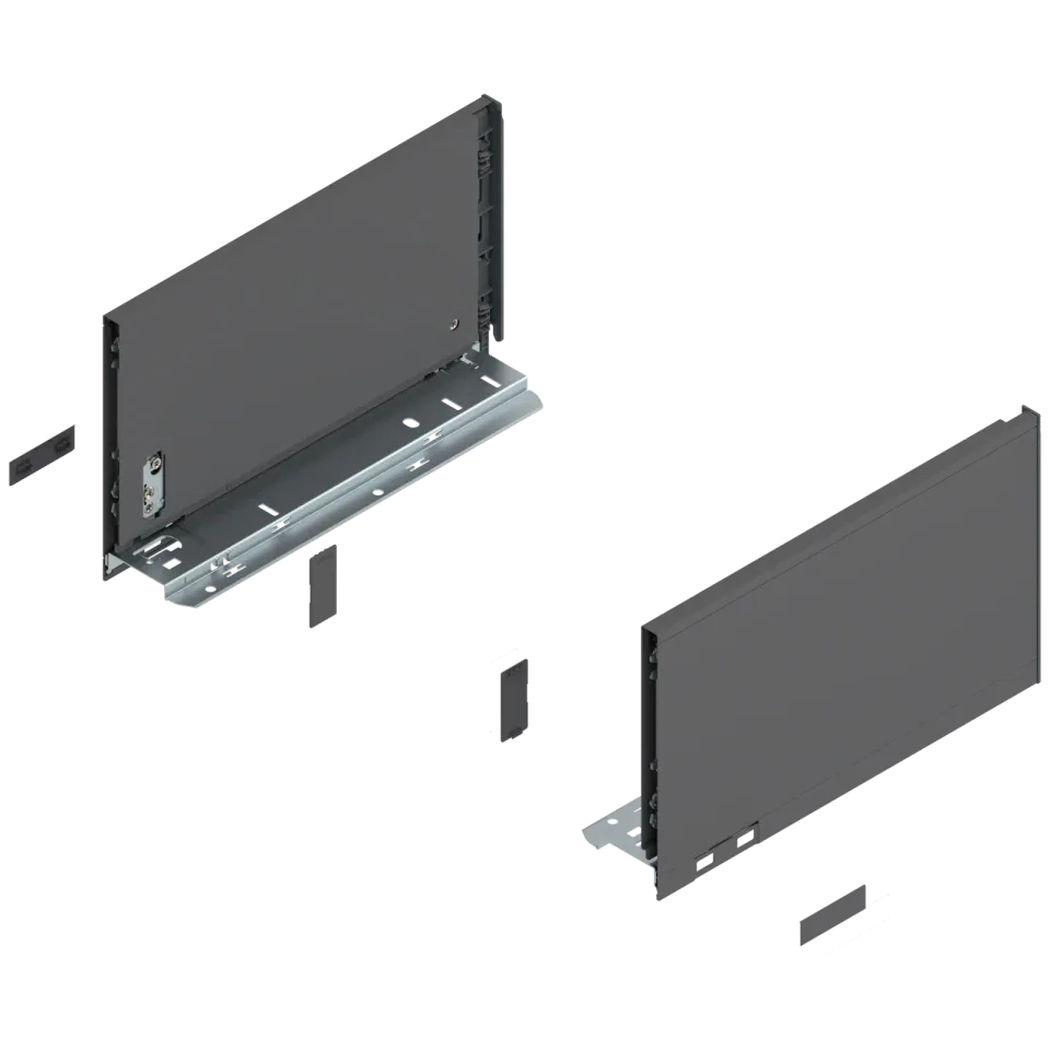 LEGRABOX царга, висота C (177 мм), НД=300 мм, ліва/права, LEGRABOX pure, сірий "оріон" матовий