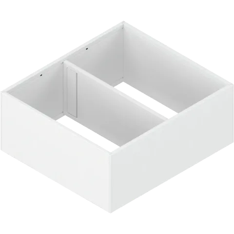 AMBIA-LINE рамка, для LEGRABOX/MERIVOBOX шухляда, сталь, від НД=300 мм, ширина=242 мм, білий шовк матовий