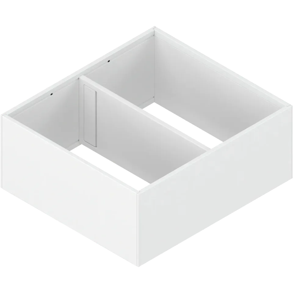 AMBIA-LINE рамка, для LEGRABOX/MERIVOBOX шухляда, сталь, від НД=300 мм, ширина=242 мм, білий шовк матовий