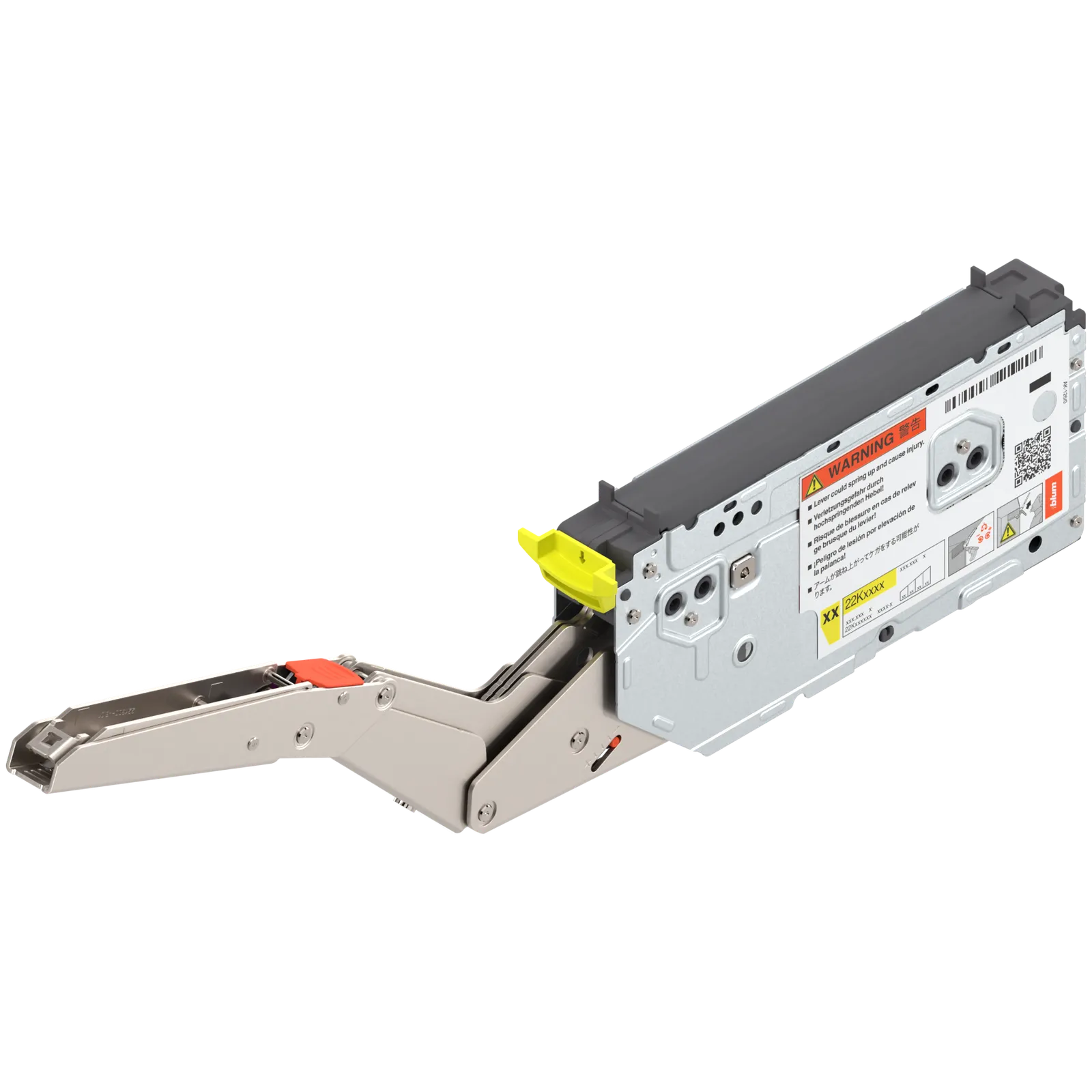 AVENTOS HK top – поворотний підіймач, силовий механізм, коеф.пот.=420-1610 (на 2 шт.), на саморізи, для TIP-ON, оцинкована