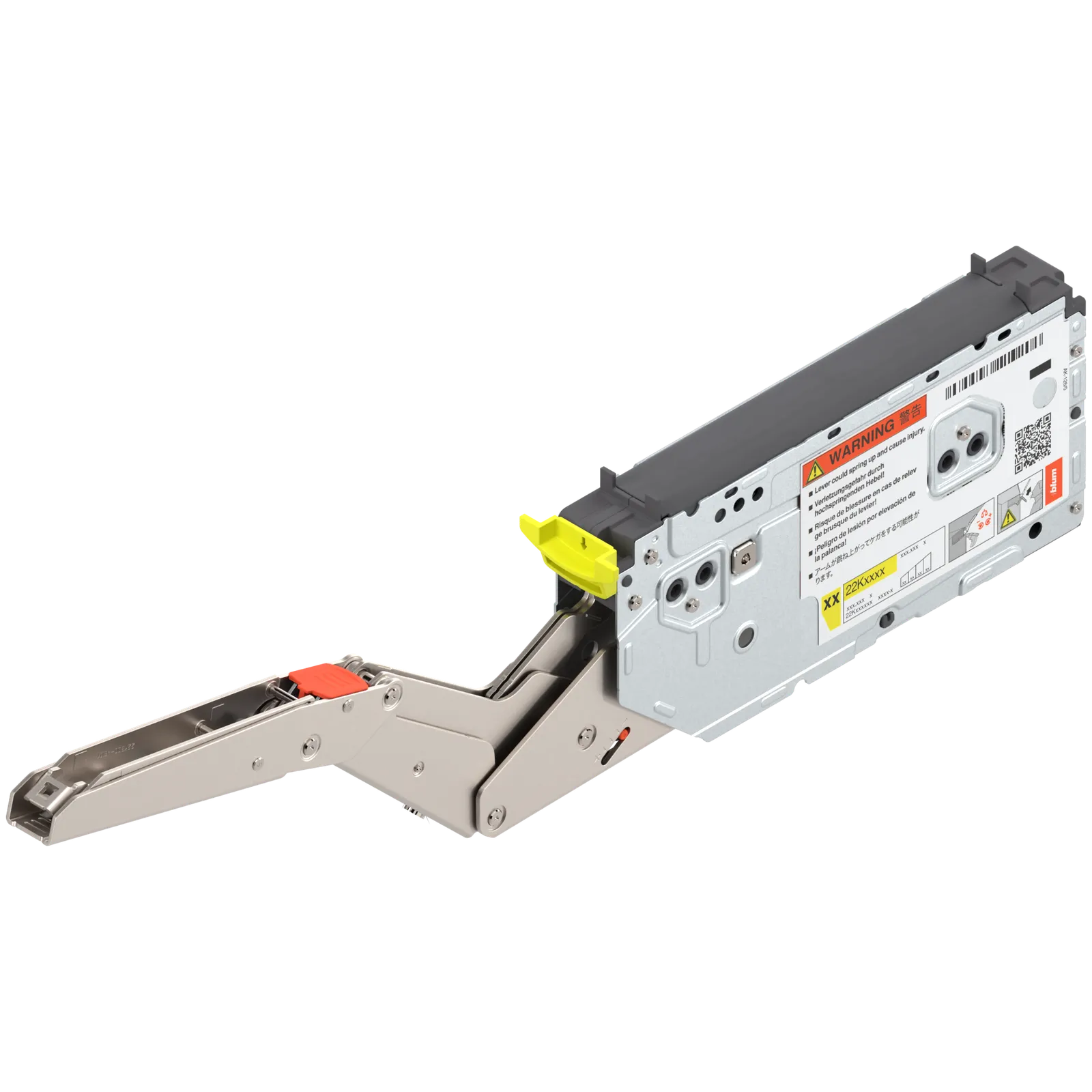 AVENTOS HK top – поворотний підіймач, силовий механізм, коеф.пот.=1730-5200 (на 2 шт.), на саморізи, для TIP-ON, оцинкована