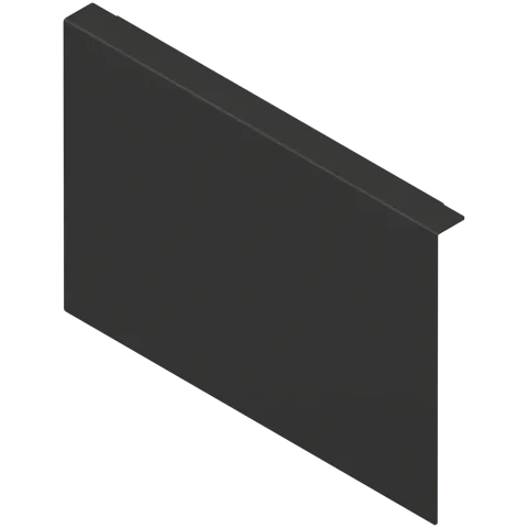 AMBIA-LINE адаптер для кріплення до задньої стінки із ДСП, для LEGRABOX/MERIVOBOX шухляда висота C, сталь, чорний карбон матовий