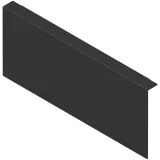 AMBIA-LINE адаптер для кріплення до задньої стінки із ДСП, для LEGRABOX/MERIVOBOX шухляда висота K, сталь, чорний карбон матовий