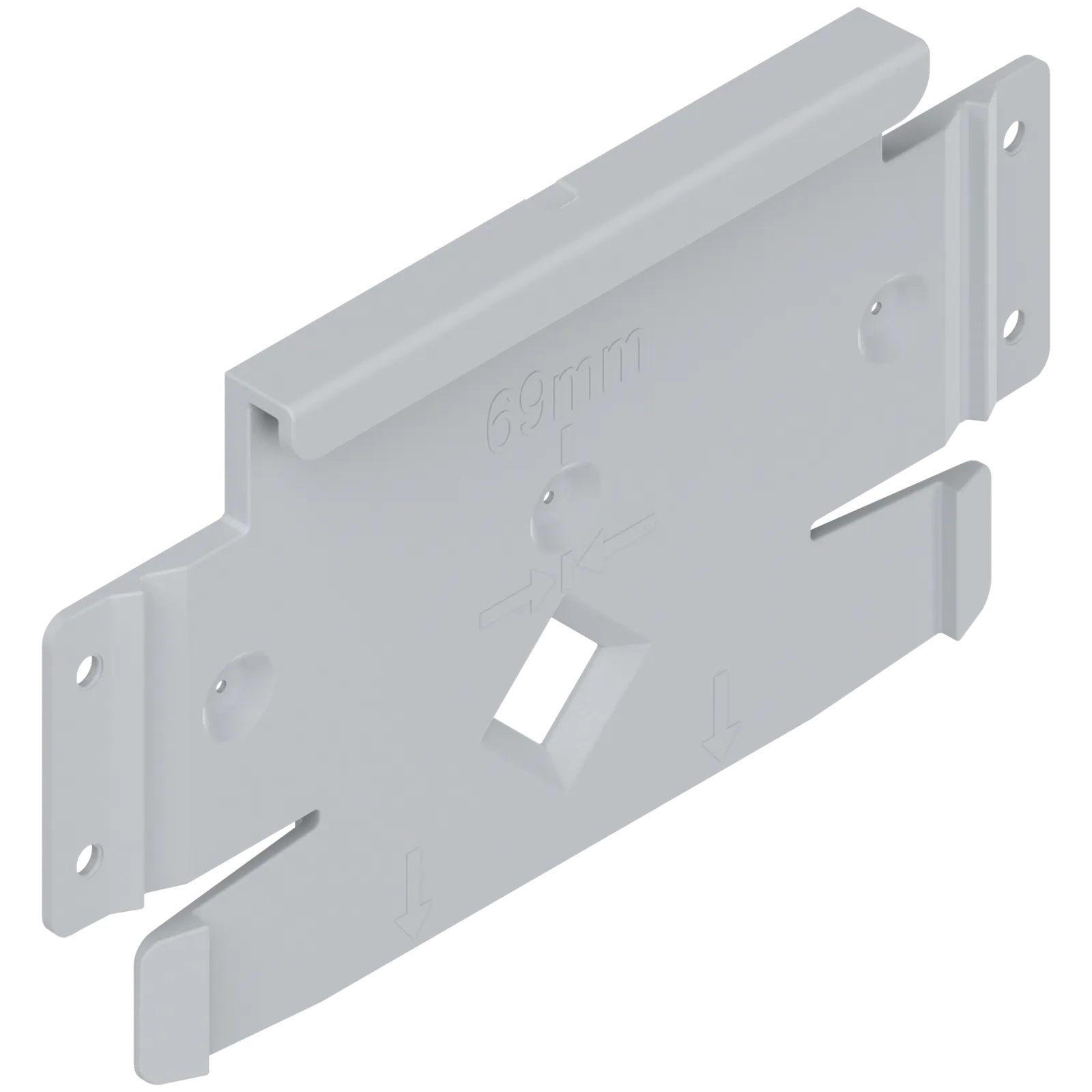 SERVO-DRIVE flex додаткова монтажна планка для холодильників, морозильних камер і посудомийних машин, R7035 світло-сірий
