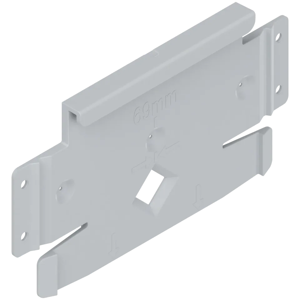 SERVO-DRIVE flex додаткова монтажна планка для холодильників, морозильних камер і посудомийних машин, R7035 світло-сірий
