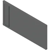 AMBIA-LINE поперечний розділювач, шухляда, для LEGRABOX/MERIVOBOX (ZC7F400RSP), пластмаса, сірий "оріон" матовий