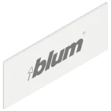 TANDEMBOX  Елемент брендування, прямокутна, симетрична, з написом (blum), шовковий білий - 1