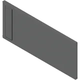 AMBIA-LINE поперечний розділювач, шухляда, для LEGRABOX/MERIVOBOX (ZC7F300RSU), пластмаса, сірий "оріон" матовий