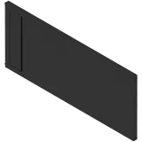 AMBIA-LINE поперечний розділювач, шухляда, для LEGRABOX/MERIVOBOX (ZC7F300RSU), пластмаса, чорний карбон матовий