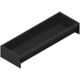 AMBIA-LINE  компенсаційний лоток для столових приборів, для LEGRABOX/MERIVOBOX, пластмаса з поверхнею Softtouch, ширина=100 мм, чорний карбон матовий