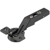 CLIP top середня завіса для AVENTOS HF 134°, без пружини, Кріплення чашки: під саморізи, чорний онікс - 1