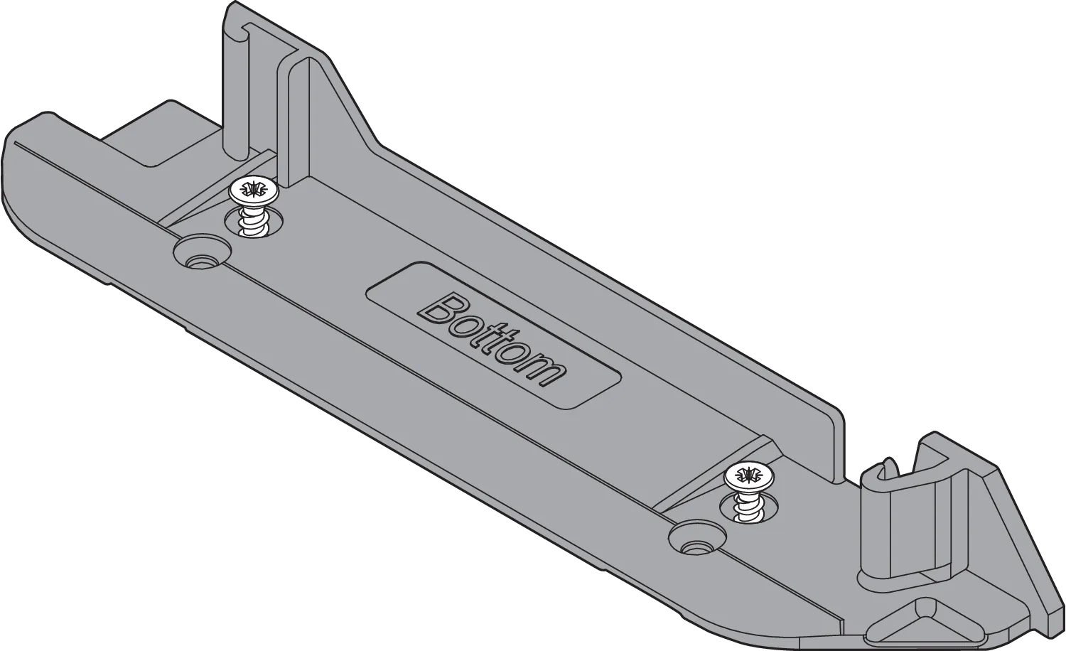 SERVO-DRIVE тримач несучого профілю вертикальний, нижній, темно-сірий