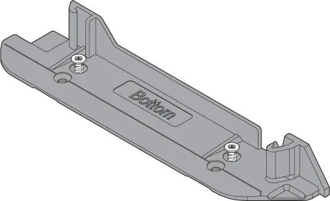 SERVO-DRIVE тримач несучого профілю вертикальний, нижній, темно-сірий