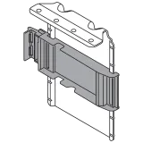 Кутник-тримач SERVO-DRIVE одинарний, комплект із приладдям, R737 темно сірий/оцинк. - 2