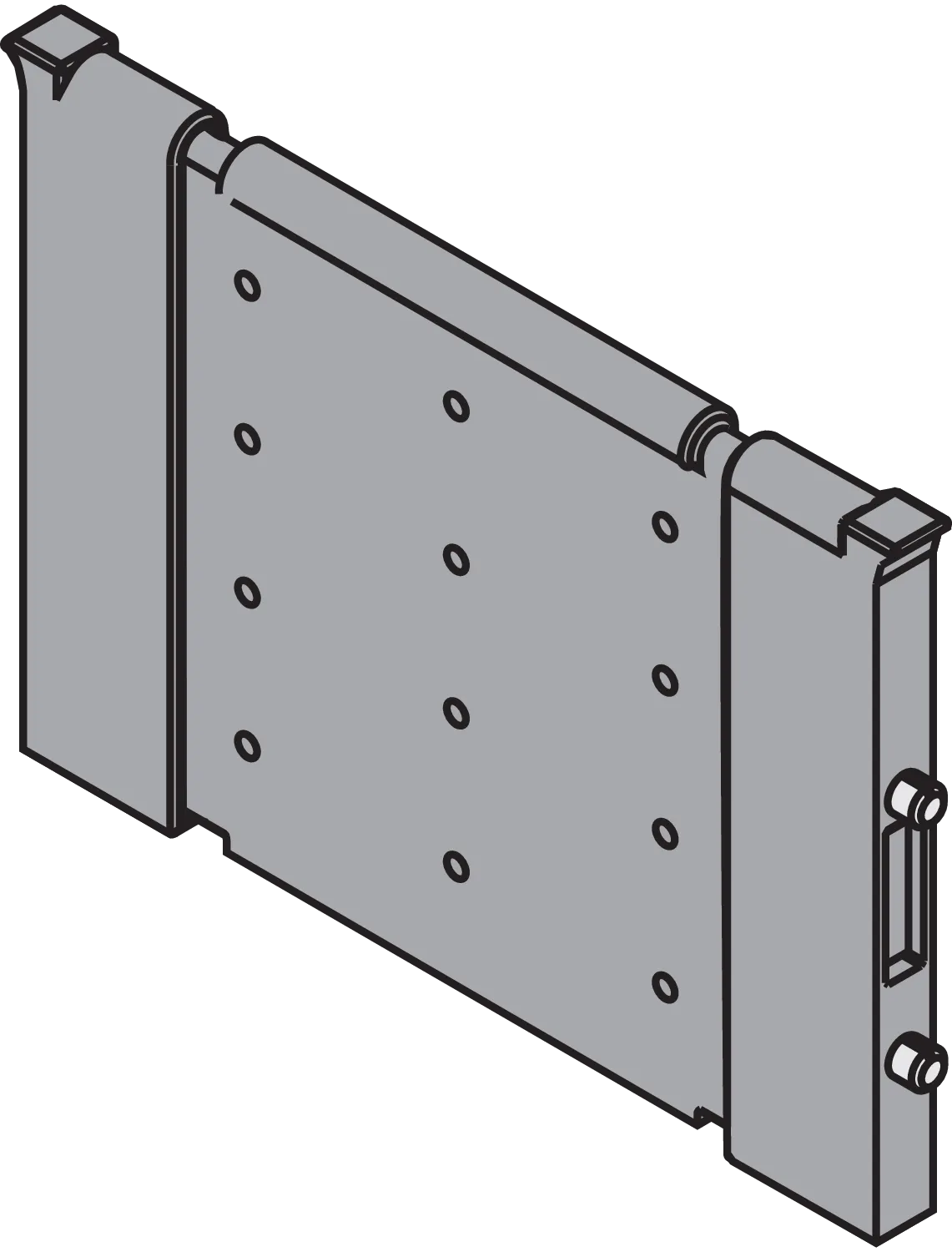 ORGA-LINE поперечний розділювач, TANDEMBOX/TANDEM шухляда, R737 - темно сірий - 2