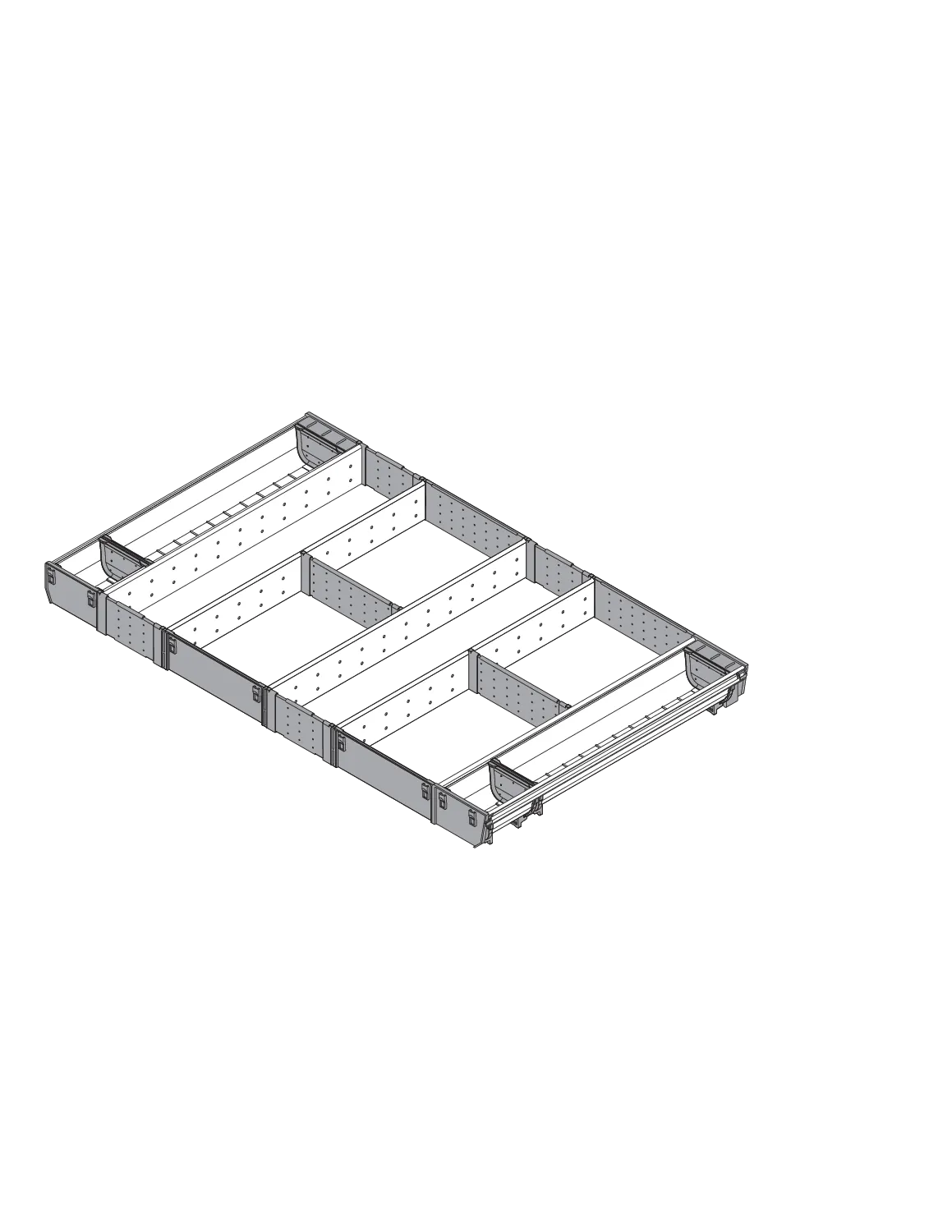 ORGA-LINE комбінований набір (повне заповнення), TANDEMBOX шухляда, НД=500 мм, ШК=900 мм, нержавіюча шліфована/темно сірий - 2