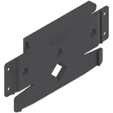SERVO-DRIVE flex додаткова монтажна планка для холодильників, морозильних камер і посудомийних машин, темно-сірий - 2