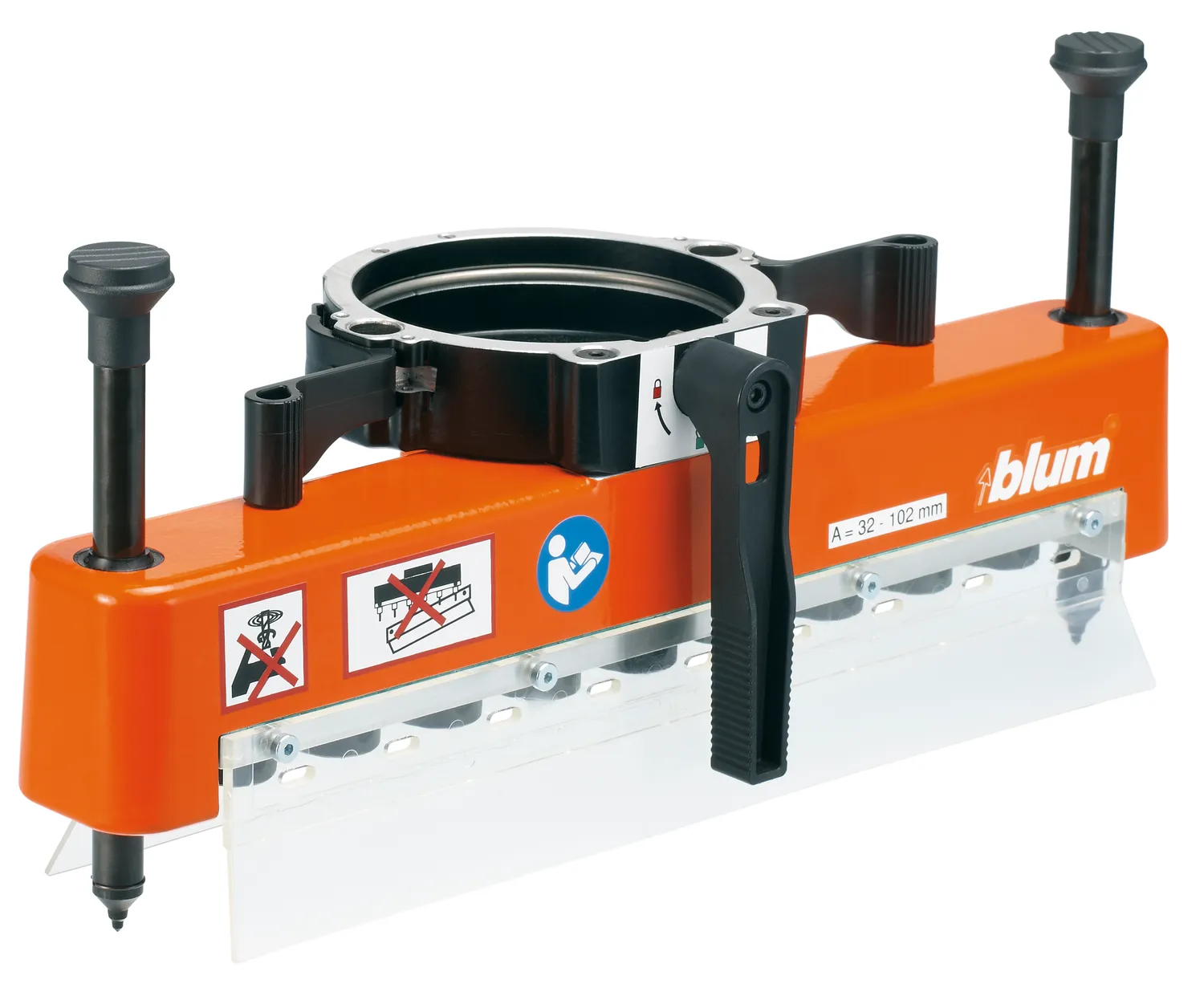 Свердлильна головка для MINIPRESS M,  для MINIPRESS P, кількість шпинделів 9, Заглушка швидкознімного патрона, ряда отворів, Завіса Міні (крім із чашкою 80.014-R1), R2004 чистий оранжевий